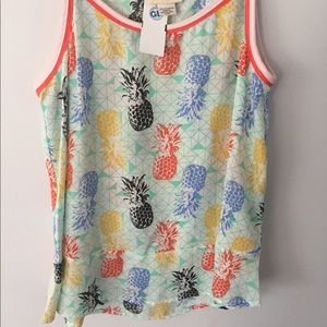 Colorful pineapple tank top